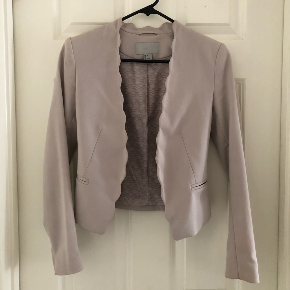 H&M scalloped blazer